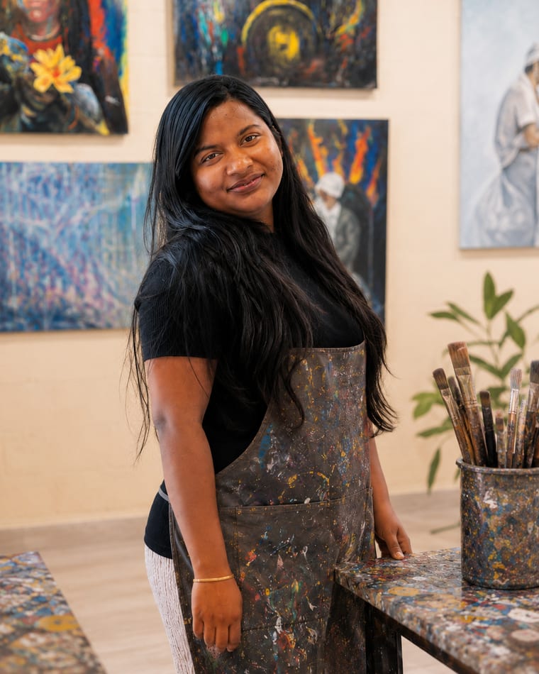 Nilukshima, Artist & Facilitator at ISOAG